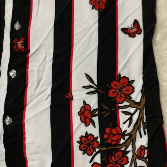 Mens cherry blossom short sleeve woven top - Picture 6 of 9